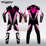 GIEMOTO Suit Women Ladies Motorbike suit Black Pink