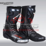 Mens Motorcycle Leather Boots Waterproof Motorbike Racing Sports Shoes CE Armoured