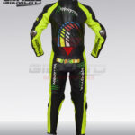 Valentino rossi VR46 motorbike racing leather suit back