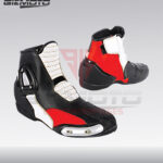 Giemoto racing riding short boots red