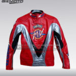 Mv Agusta Motorbike Red Motorcycle Racing Leather Suit By GIEMOTO Front