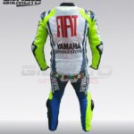 Fiat yamaha motorbike motorcycle racing leather armoured suit back