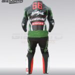 Kawasaki ninja motocard motorbike motorycle racing leather suit back