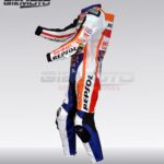 Marc Marquez 2018 Motorbike Motorcycle Racing CE Armoured Leather Suit left side