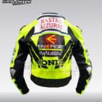 Nastro Azzuro Honda motorbike armoured protective leather jacket back