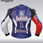 Yamaha monster energy motorbike armoured racing leather jacket back