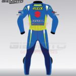 maverick vinale suzuki ecstar motorbike racing leather suit back