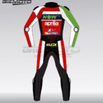 Aleix espargaro aprilia now tv 2017 motogp motorbike racing leather jacket back
