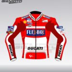 Andrea dovizioso ducati flexbox 2017 motogp motorbike racing leather jacket
