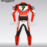 Chaz Davies 2016 Ducati motorbike racing leather suit back