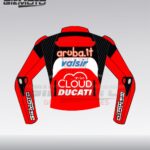 Chaz Davies Ducati Aruba It Sbk 2018 Motorbike Racing Leather Jacket Back