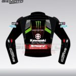 Jonathan Rea Kawasaki Ninja Motocard SBK 2018 Motorbike Racing Leather Jacket Back