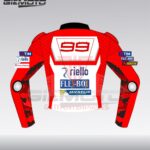 Jorge lorenzo ducati flexbox motogp 2017 motorbike racing leather jacket back