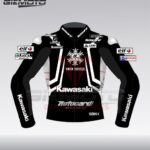 Kawasaki ninja winter test motorbike racing leather jacket