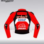 Marco Melandri Ducati Aruba It SBK 2018 Motorbike Racing Leather Jacket Back
