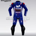 Maverick Vinales Yamaha Movistar MotoGp 2018 Motorbike Racing Leather Suit