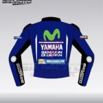 Maverick vinales yamaha movistar 2017 motorbike racing leather jacket back